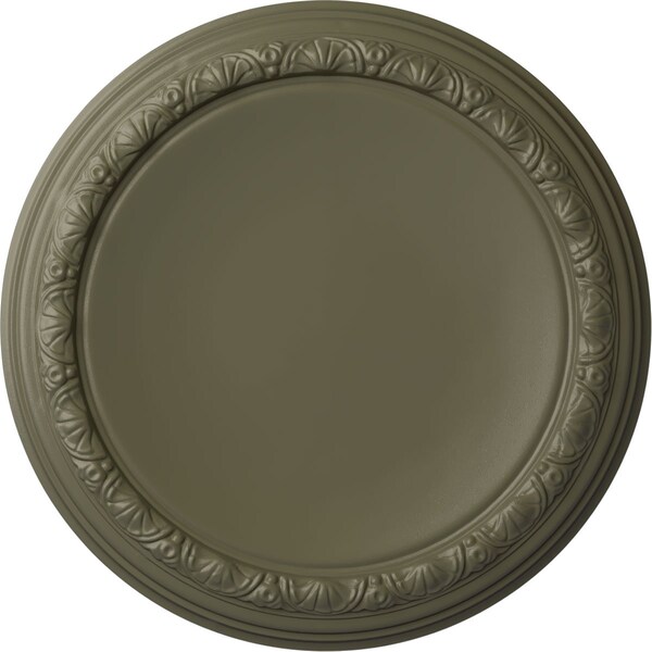 Ekena Millwork Carlsbad Ceiling Medallion (Fits Canopies up to 14 1/4"), 19 1/2"OD x 1 3/4"P, Spartan Stone CM19CASSF - main